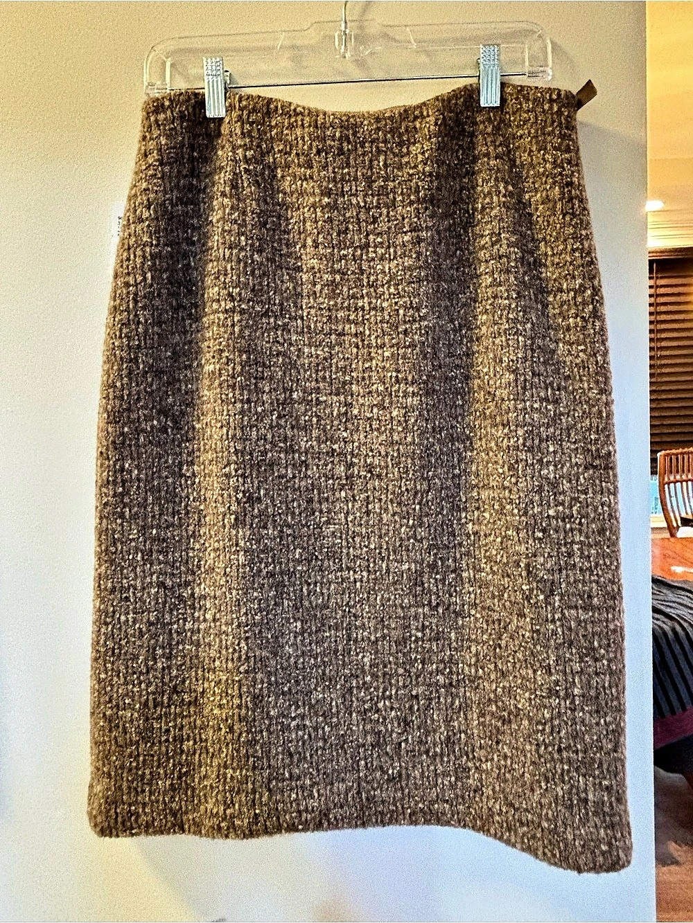 Ralph Lauren Wool Blend Knit Midi Skirt Size 10 Like New
